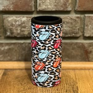 Rockin’ Tongue Skinny Can Hard Koozie